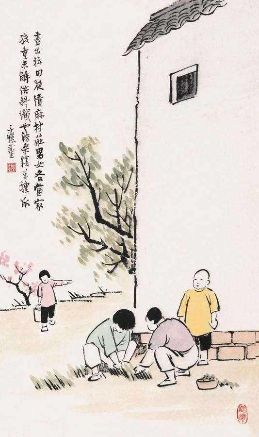 丰子恺最动人50幅画、50句话，平凡生活，诗意境界