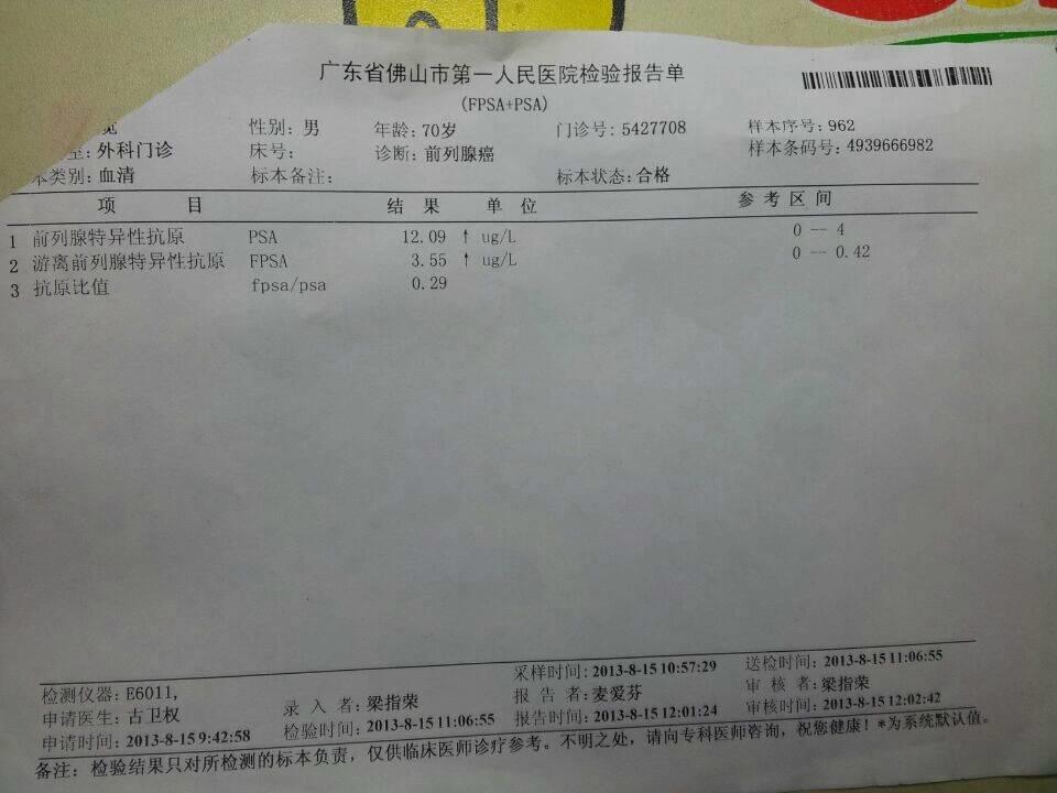 用原始点理疗前列腺癌晚期一年身体恢复到正常状态 用原始点理疗前列腺癌晚期一年身体恢复到正常状态
