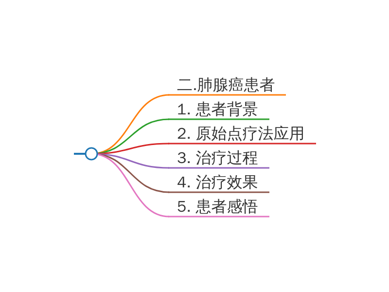 肺腺癌患者案例思维导图